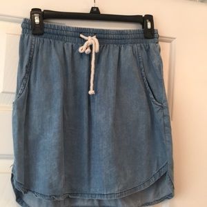 Francesca’s Cute denim mini skirt